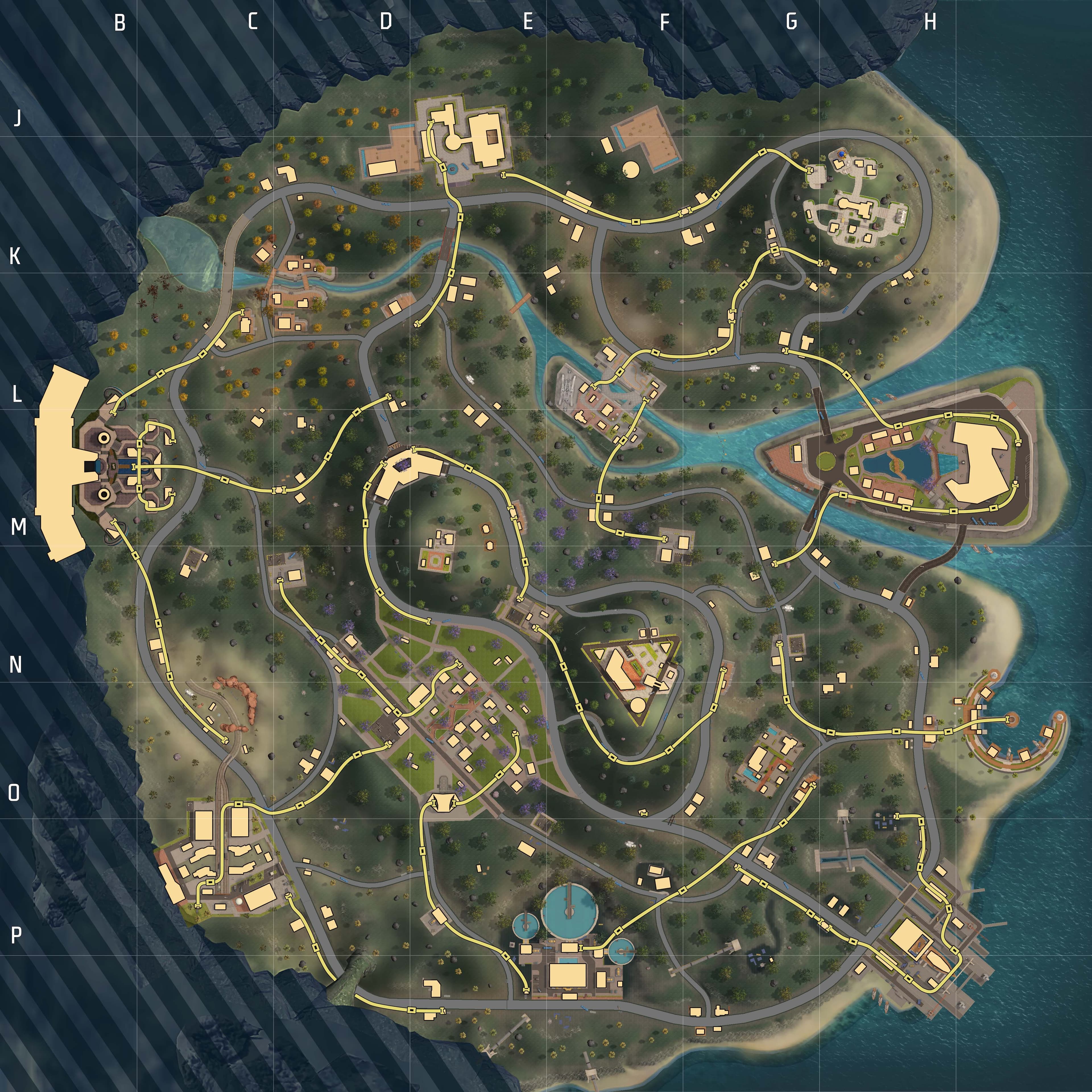 Free Fire Solara tactical map strategy board